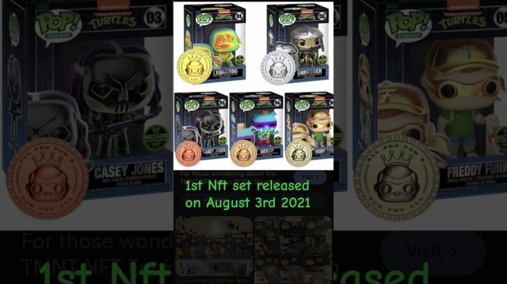 First Funko Nft set released. #funkopop #nft #tmnt #nftking #collector