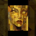 Golden Gaze disponible en OpenSea https://opensea.io/collection/mujer-glitch-70072788 #nft
