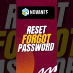 HOW TO RESET/FORGOT PASSWARD NOVA NFT  #novanft #resetpassword