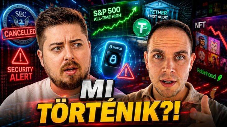 Kriptomise – MI TÖRTÉNIK?! SEC TÖRÖLTE A SZAVAZÁST, TREZOR-BOTRÁNY, NFT-K ZUHANNAK!