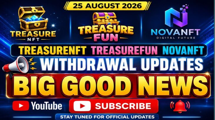 LIVE: TREASURE NFT MEETING | LATEST UPDATES AND INFORMATION | WITHDRAWAL UPDATE NOVANFT |