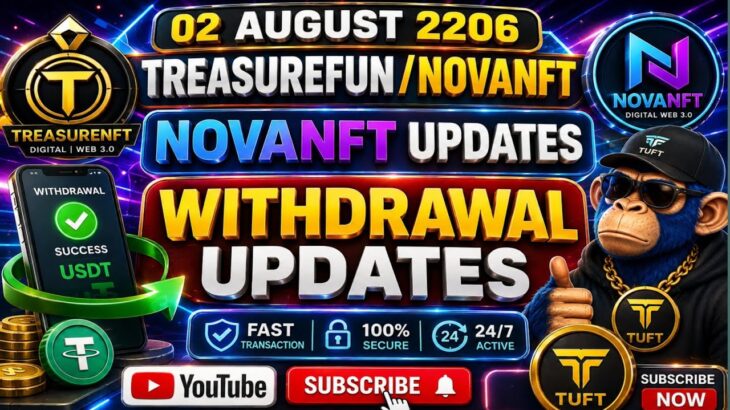 LIVE: TREASURE NFT MEETING | LATEST UPDATES AND INFORMATION | WITHDRAWAL UPDATE NOVANFT |
