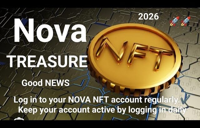 Log in to your NOVA NFT account regularly.✔️ Keep your account active by logging in daily