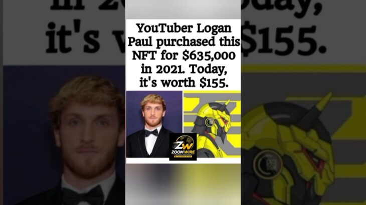 Logan Paul’s $635K NFT Is Now Worth Around $155?! 😱📉 #LoganPaul #NFT #Crypto #Shorts