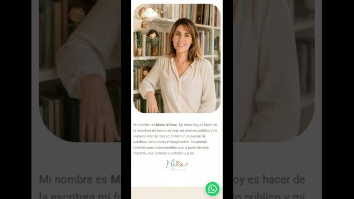 Marie Vinhas versión móvil | Portfolio NFT Smart Design