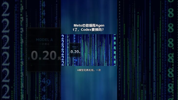 频号Meta首个编程Agent来了，Codex要换吗？ #aiagents #chatgpt #web3 #人工智能 #nft #ai