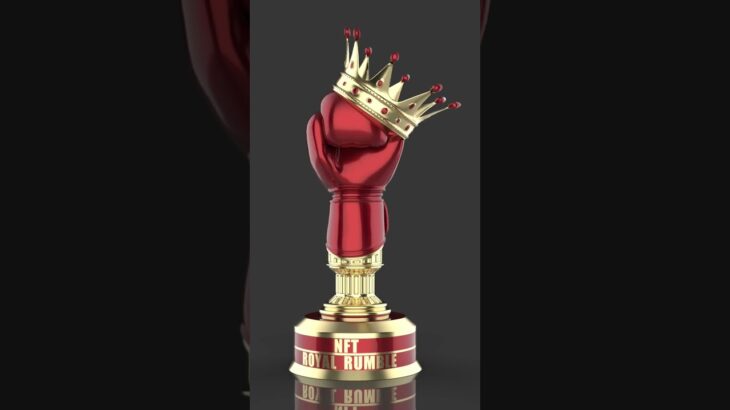 🥊 NFT Royal Rumble Trophy Design | Luxury 3D Animation 👑 #Shorts