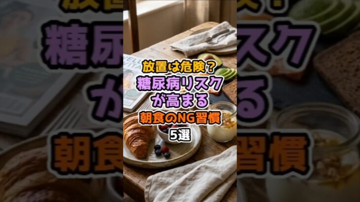 【血糖値スパイク対策】放置は危険？糖尿病リスクが高まる朝食のNG習慣5選