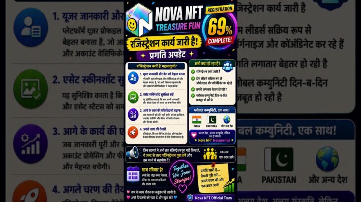 NOFA NFT BIG UPDATE🚨Registration 69% Complete! अब Application कब खुलेगा? | Latest Update #crypto #yt