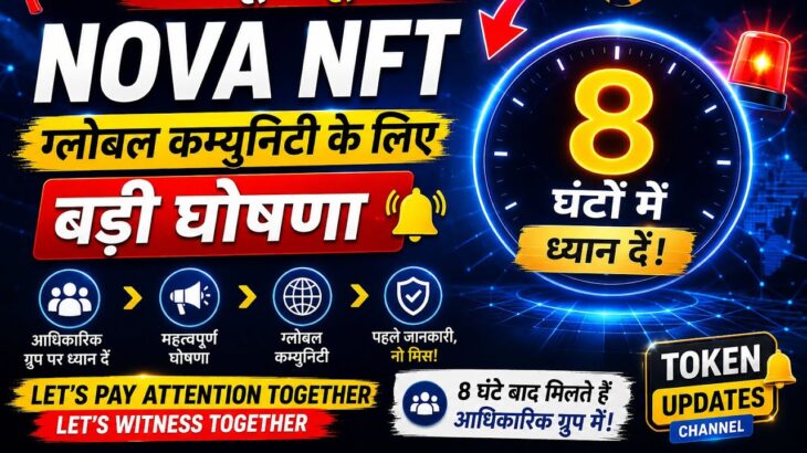 🚨 NOVA NFT की बड़ी घोषणा! 8 घंटे बाद आएगा बड़ा अपडेट | Official Announcement 🔥