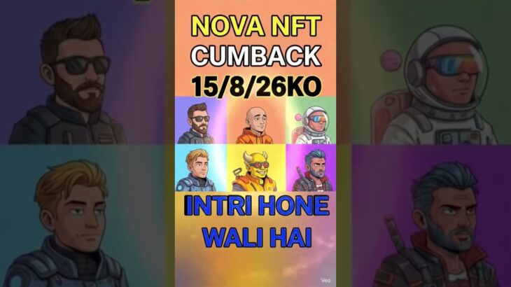 NOVA NFT CUMBACK ZABARDAST INTRI DHAMAKA # treasure nft # trading video #