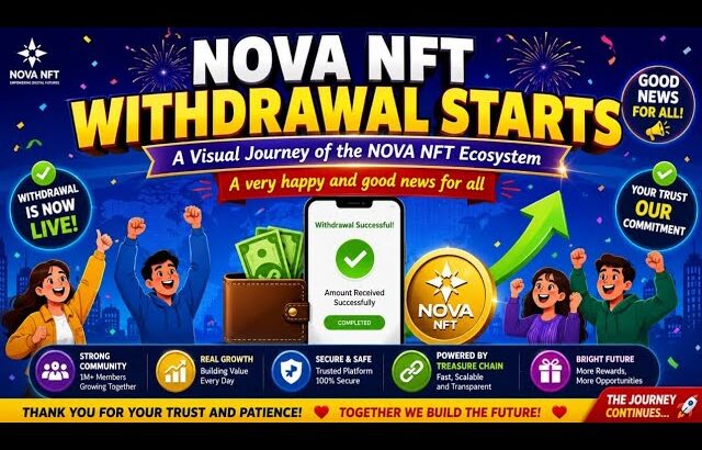 NOVA NFT WITHDRAWAL START NEW UPDATE TODAY // TREASURE NFT WITHDRAWAL START // #novanft #treasurenft