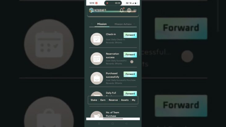 NOVA एप्लीकेशन 🤔पोइंट केसे बडाये #vairl #nft #video #Short trading