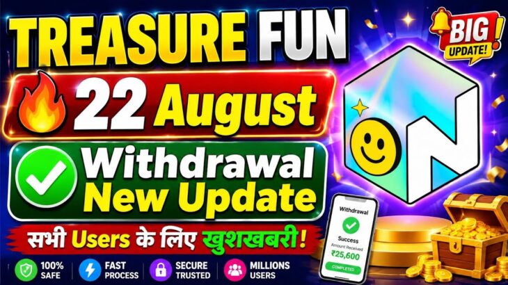 Nova NFT New Update Tresure Fun Withdrawal Update || Tresurenft Good News