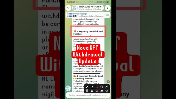 Nova NFT Withdrawal Update