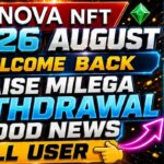 Nova Nft New Update Today 26 August Nova Nft Withdrawal Update | Treasure Nft New Update | Nova Nft
