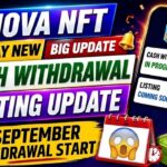 Nova Nft Today New Big Update ✅ | TreasureNova Update ✅ | Withdrawal Start #live#withdraw#nova#video