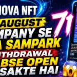 Nova Nft Withdrawal Update Today | Nova Nft New Update | Treasure Nft New Update | Nova Nft News