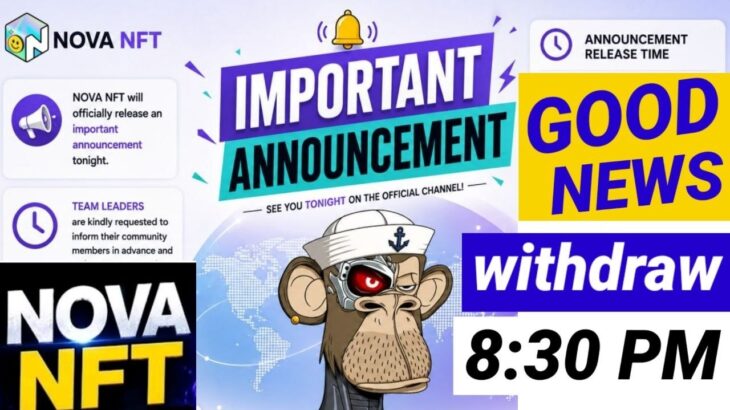 Nova Treasure NFT FINAL DATE AND  Live UPDATE / Good News Latest Updates