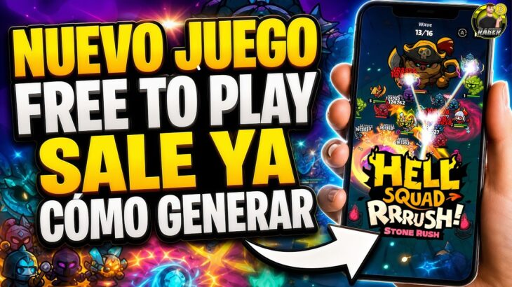 🚀RAPIDO! NUEVO Juego NFT GRATIS con RECOMPENSAS ACTIVAS💥NFT FREE TO PLAY 💥HELLSQUAD