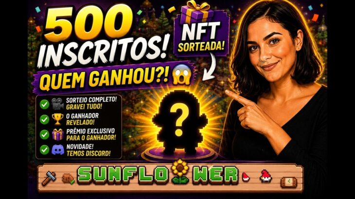 😱 SORTEIO DOS 500 INSCRITOS! QUEM GANHOU A NFT?
