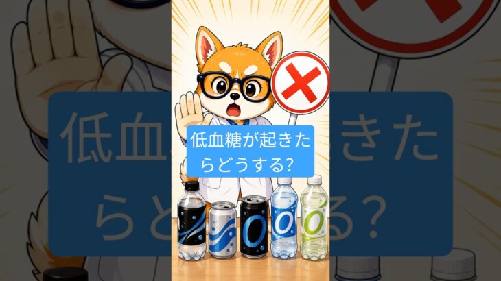 【糖尿病の方必見】低血糖が起きたらどうする？薬剤師が正しい対処法を解説 #Shorts