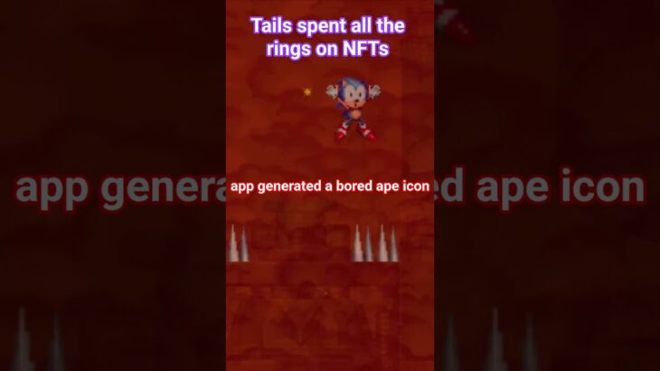 Tails spent all the rings on NFTs #Sonic #nft #eggman