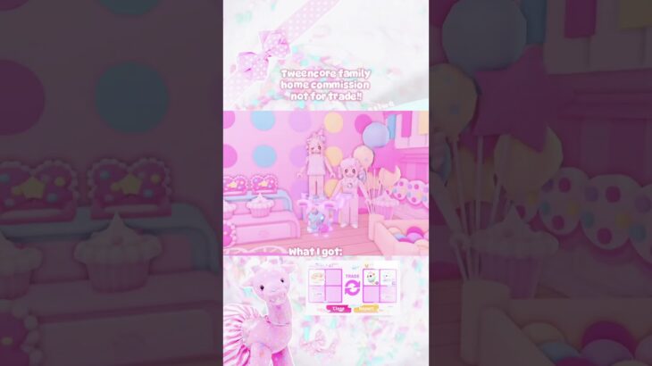 Tweencore family home commission nft! Comms open! Dm if interested! #adoptme #cutecore #building