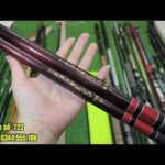Video 723:  cần tay herabuna 3m6 -6m/ 5h . cần tay NFT CẦN ráp khúc shimano CẦN iso khoen lớn NFT