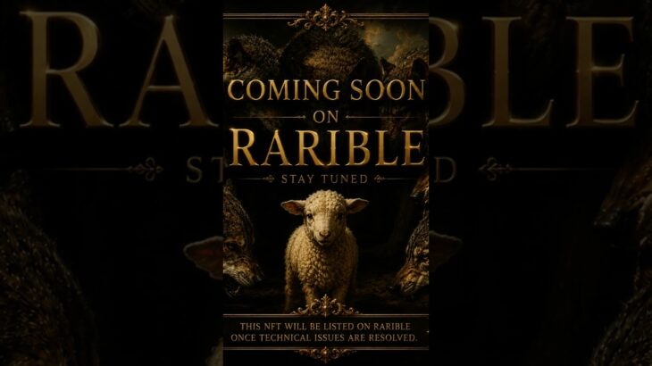 Would you own this 1/1? 🐺🐑Guess its value in the comments.Coming soon on Rarible.#NFT #Rarible