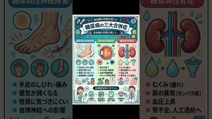 糖尿病の合併症　#理学療法士 #kindle #健康 #糖尿病 #糖尿病予防
