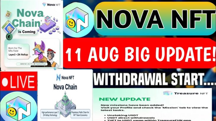 nova nft new update today//nova nft new update today withdrawal//treasure nft new update