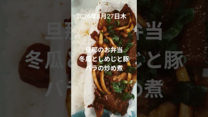 #糖尿病弁当#旦那弁当#息子弁当#冬瓜としめじと豚バラの炒め煮#shorts