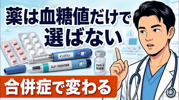 【糖尿病薬の選び方】血糖値だけでは決まらない！合併症や体質で薬が変わる理由