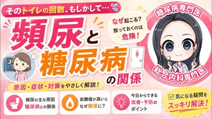 頻尿に困っていませんか？糖尿病のせい？過活動膀胱など