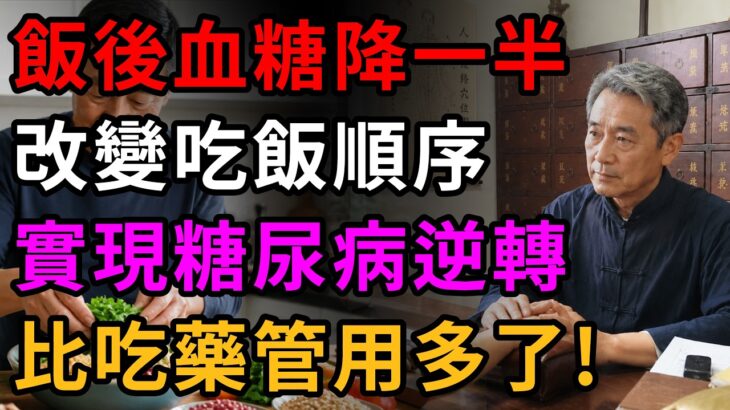 飯後血糖降一半，改變吃飯順序，實現糖尿病逆轉，比吃藥管用多了! #血糖 #糖友飲食 #控糖 #米飯 #晚餐 #膳食纖維 #老年健康 #張國醫