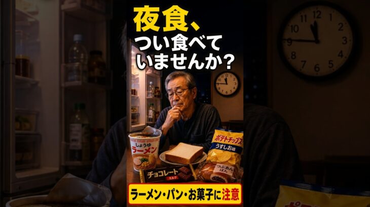 夜食が血糖値と睡眠に与える影響 #夜食 #血糖値 #血糖値管理 #睡眠 #睡眠改善 #夜食注意 #糖尿病 #糖尿病予防 #食後血糖値 #健康的な食生活 #夕食 #睡眠習慣 #シニア健康