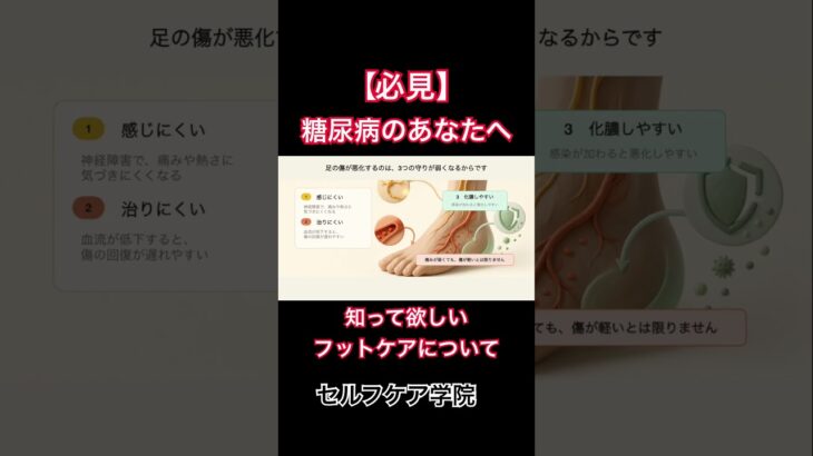 糖尿病で大事なフットケアについて