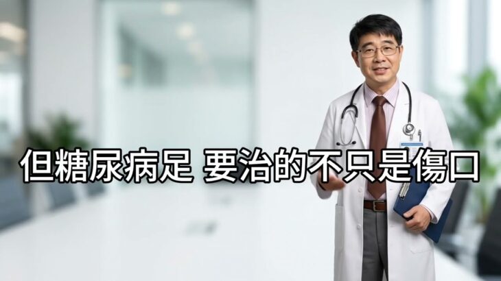 糖尿病足傷口，為什麼不能只靠吃抗生素