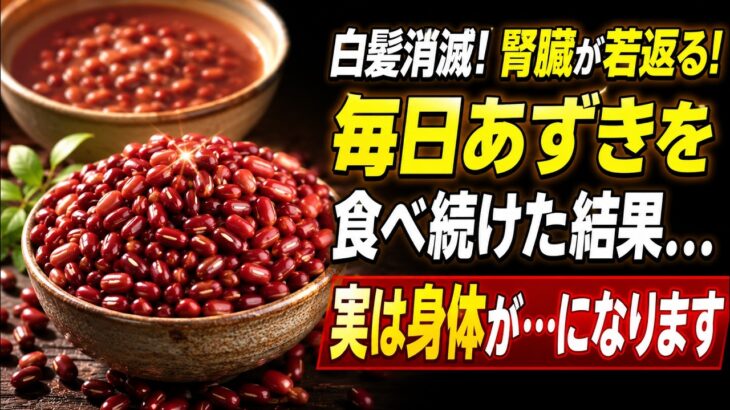 あずきの驚くべき健康効果とは？糖尿病・白髪・腎臓を守る最強習慣 |健康寿命