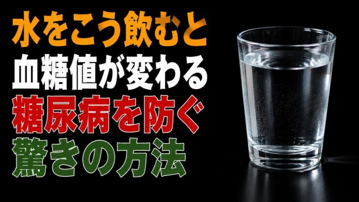 シニアが血糖値・糖尿病対策のために実践すべき正しい水の飲み方【医師が解説】