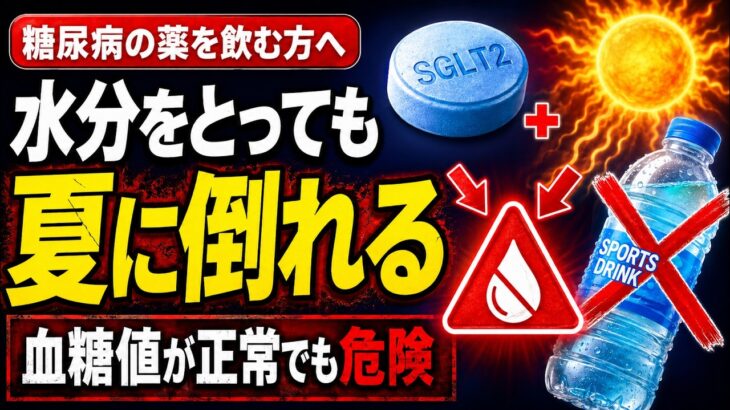 スポーツドリンクが危険になる人がいます【糖尿病のお薬を飲んでいる方へ】