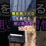 糖尿病リスクを高める朝ご飯習慣1位は  #60代 #70代 #雑学 #健康