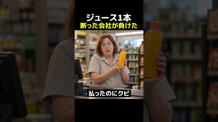 糖尿病の店員がレジ横にジュース1本、断ったアメリカの会社が裁判で負けた
