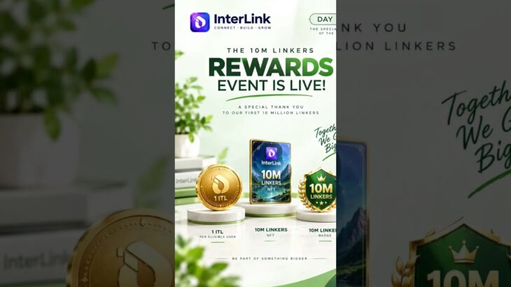 💎 1 ITL, NFT and 10M Badge — special rewards celebrating the First 10M Linkers! #ITLG