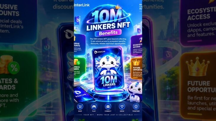 10M Linkers NFT Benefits.The 10M Linkers NFT goes beyond collecting. 🚀 .#InterLink #ITLG #ITL