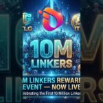 10M Linkers NFT as a rare digital collectible floating inside a secure holographic vault.