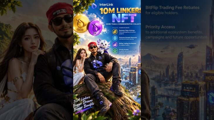 10M Linkers NFT connects a historic milestone with future possibilities. #interlink #itlg #itl #NFT