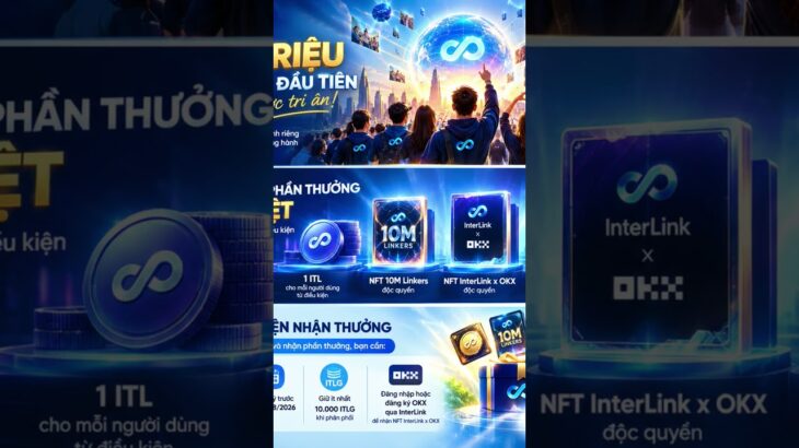 10M Linkers nhận ITL, NFT và huy hiệu với điều kiện đủ chuẩn.#InterLink #ITLG #ITL