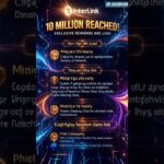 10M REACHED! REWARDS ARE LIVE! Claim now: 1 ITL + 10M NFT + OKX NFT + Badge  #InterLink #ITLG #ITL